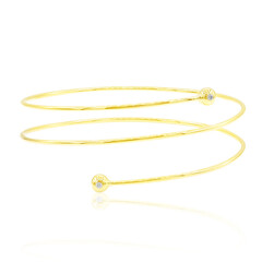 9K SI1 (G) Diamond Gold Bangle