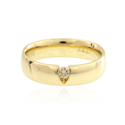 9K SI2 Champagne Diamond Gold Ring (de Melo)