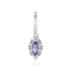 Unheated Tanzanite Silver Pendant