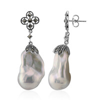 Freshwater pearl Silver Earrings (Annette classic)