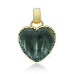 Seraphinite Silver Pendant