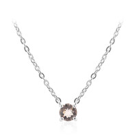 Morganite Silver Necklace