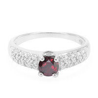 Brazilian Rhodolite Silver Ring