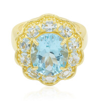 Sky Blue Topaz Silver Ring