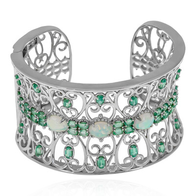 Welo Opal Silver Bangle (Dallas Prince Designs)