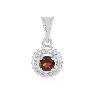 Mozambique Garnet Silver Pendant