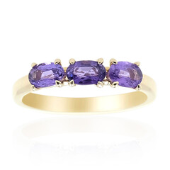 9K Ceylon Purple Sapphire Gold Ring