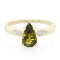 9K Cuprian Tourmaline Gold Ring