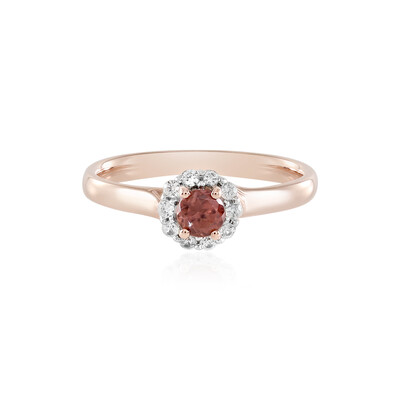 Pink Zircon Silver Ring