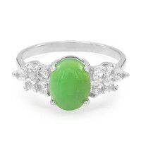 Imperial Chrysoprase Silver Ring