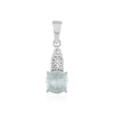 Brazilian Aquamarine Silver Pendant