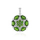 Russian Diopside Silver Pendant