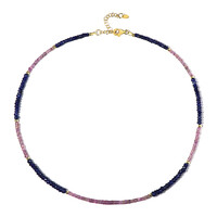 Burmese Blue Sapphire Silver Necklace