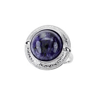 Charoite Silver Ring