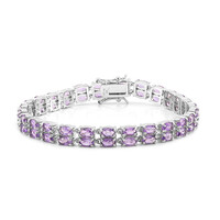 Amethyst Silver Bracelet