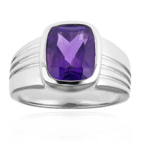 Siberian Amethyst Silver Ring