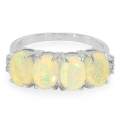 Indonesian Opal Silver Ring