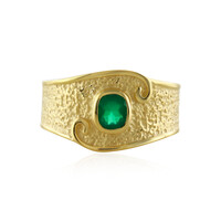 Green Onyx Silver Ring