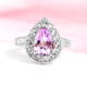 Rose de France Amethyst Silver Ring