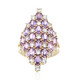 9K Ceylon Purple Sapphire Gold Ring