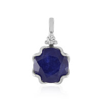 Madagascar Blue Sapphire Platinum Pendant