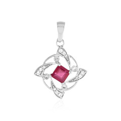 Madagascar Ruby Silver Pendant