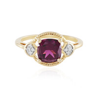 9K Magenta Garnet Gold Ring