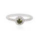 Ceylon Green Zircon Silver Ring (MONOSONO COLLECTION)