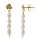 White Freshwater Pearl Silver Earrings (Joias do Paraíso)