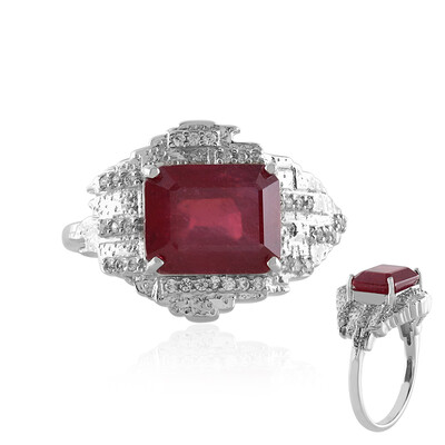 Bemainty Ruby Silver Ring (MONOSONO COLLECTION)