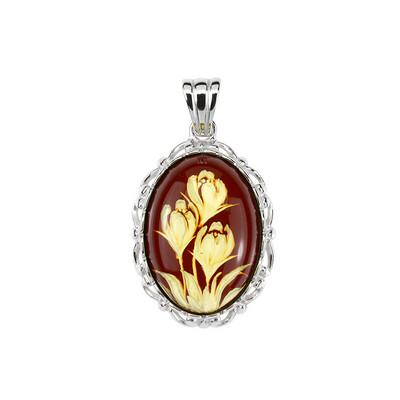 Baltic Amber Silver Pendant (dagen)