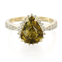 9K Cuprian Tourmaline Gold Ring