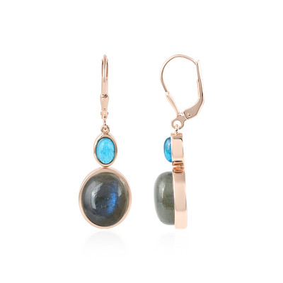 Blue Maniry Labradorite Silver Earrings (KM by Juwelo)