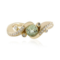 9K Green Tourmaline Gold Ring (de Melo)