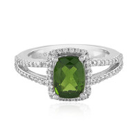 Russian Diopside Silver Ring