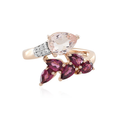 Morganite Silver Ring