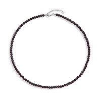 Garnet Silver Necklace