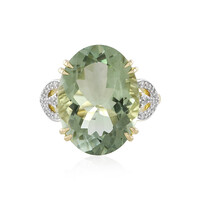 9K Rio Grande Green Amethyst Gold Ring