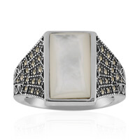 Mother of Pearl Silver Ring (Annette classic)