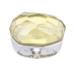 Lemon Citrine Silver Ring