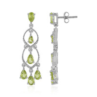 Peridot Silver Earrings