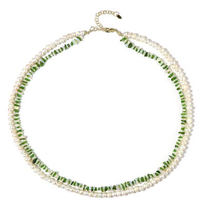 Russian Diopside Silver Necklace