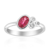 Brazilian Pink Tourmaline Silver Ring (Pallanova)