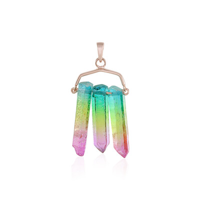 Bi Colour Quartz Silver Pendant (MONOSONO COLLECTION)