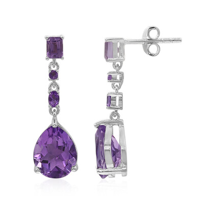 Amethyst Silver Earrings