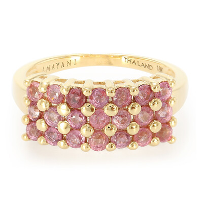 18K Unheated Padparadscha Sapphire Gold Ring (AMAYANI)