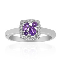 Siberian Amethyst Silver Ring