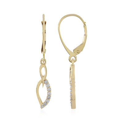 9K SI1 (H) Diamond Gold Earrings