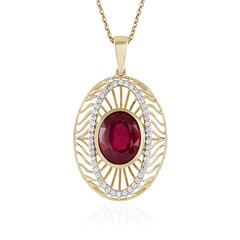 9K Madagascar Ruby Gold Necklace (Ornaments by de Melo)