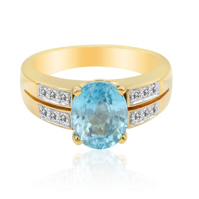 9K Ratanakiri Zircon Gold Ring (Adela Gold)